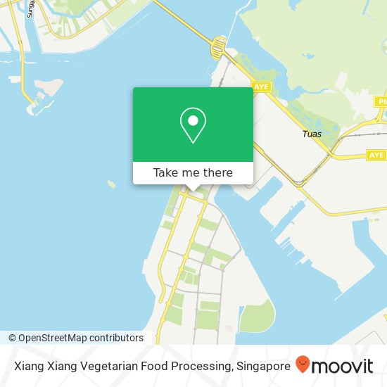 Xiang Xiang Vegetarian Food Processing, 1 Tuas Bay Walk Singapore 63 map