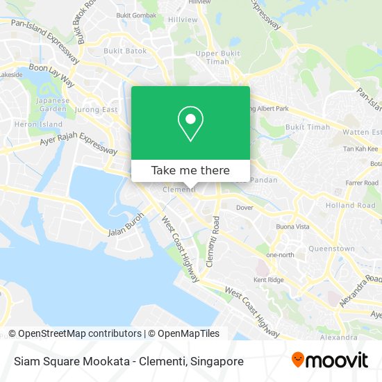 Siam Square Mookata - Clementi map