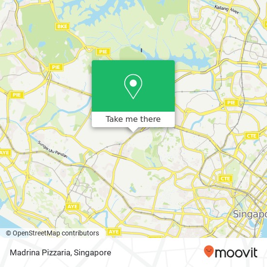Madrina Pizzaria, Singapore地图