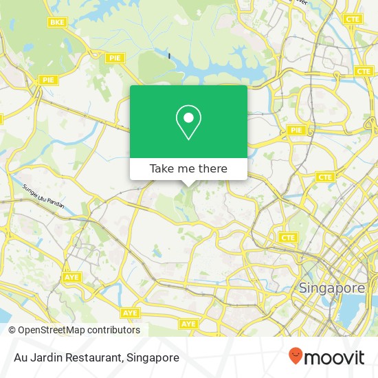 Au Jardin Restaurant, Singapore 25 map