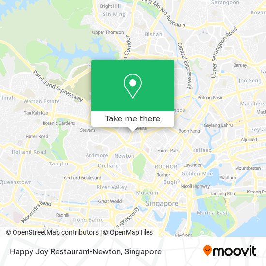 Happy Joy Restaurant-Newton map