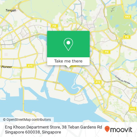 Eng Khoon Department Store, 38 Teban Gardens Rd Singapore 600038 map