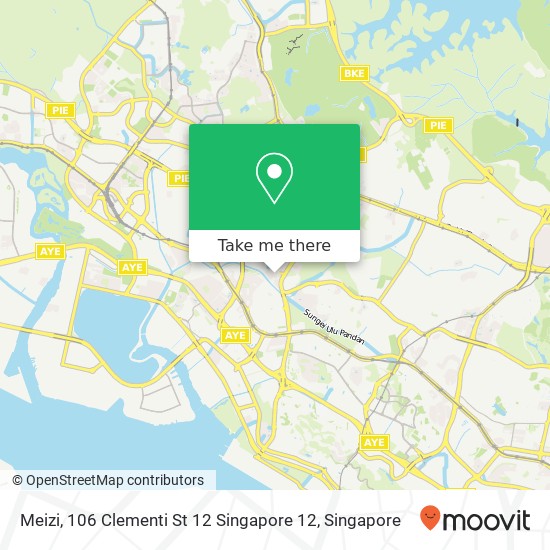 Meizi, 106 Clementi St 12 Singapore 12 map