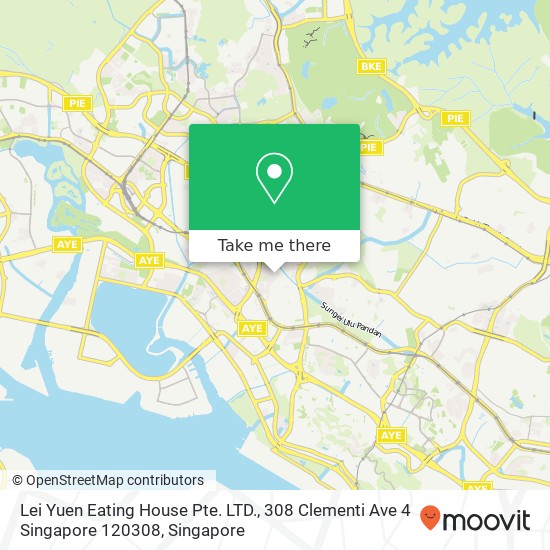 Lei Yuen Eating House Pte. LTD., 308 Clementi Ave 4 Singapore 120308地图