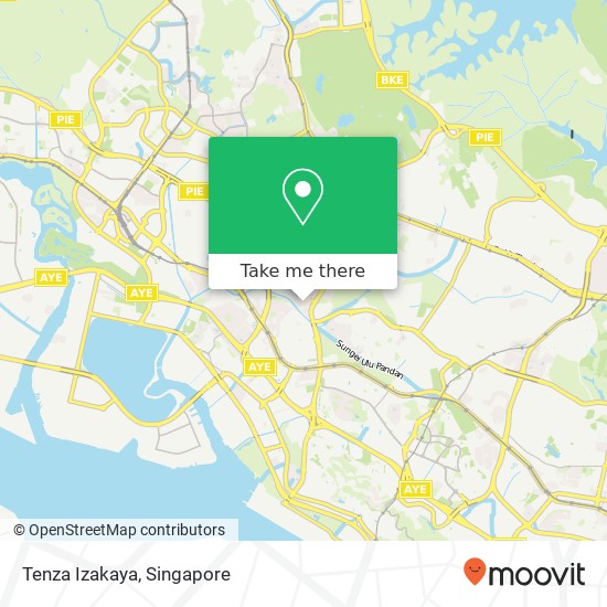 Tenza Izakaya, 106 Clementi St 12 Singapore 120106地图