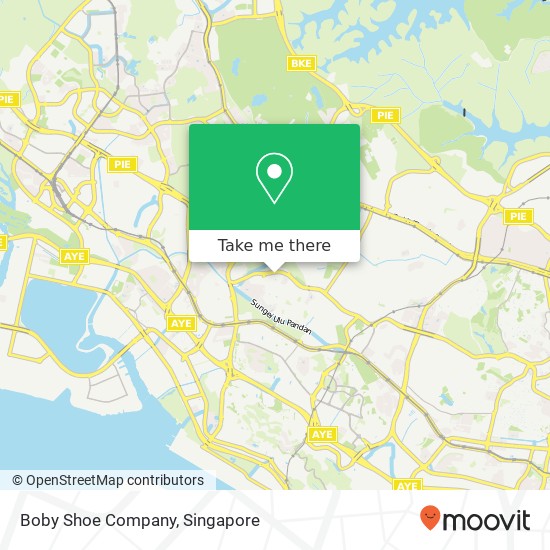 Boby Shoe Company, 2 Pandan Vly Singapore map