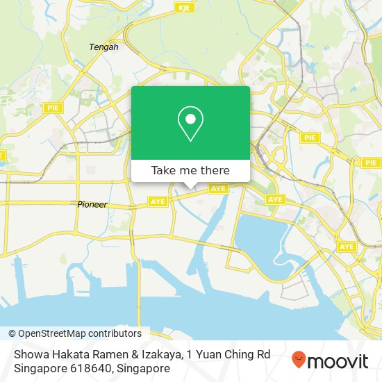 Showa Hakata Ramen & Izakaya, 1 Yuan Ching Rd Singapore 618640 map