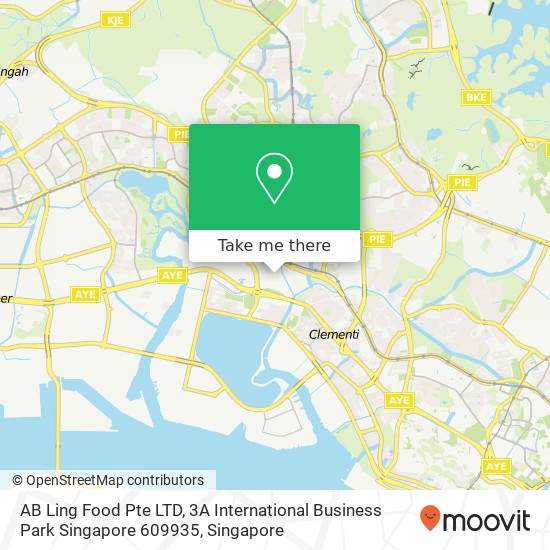 AB Ling Food Pte LTD, 3A International Business Park Singapore 609935地图