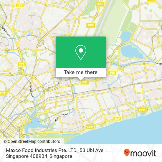 Maxco Food Industries Pte. LTD., 53 Ubi Ave 1 Singapore 408934地图