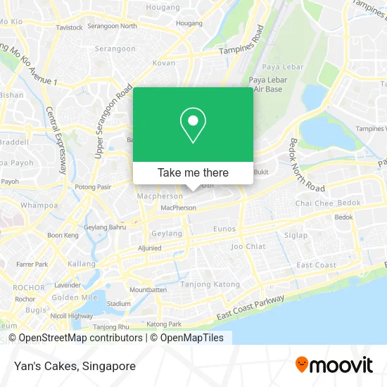 Yan's Cakes map