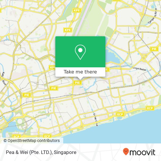 Pea & Wei (Pte. LTD.), 101 Bedok Reservoir Rd Singapore 470101 map