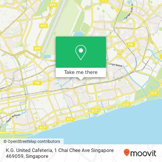 K.G. United Cafeteria, 1 Chai Chee Ave Singapore 469059 map