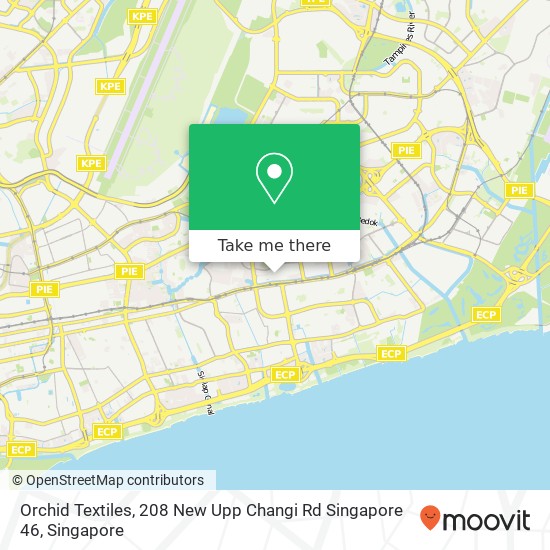 Orchid Textiles, 208 New Upp Changi Rd Singapore 46地图