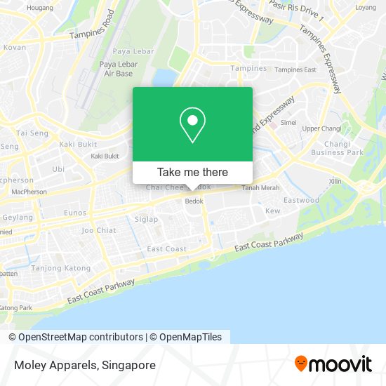 Moley Apparels, 311 New Upp Changi Rd Singapore 46 map