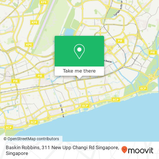 Baskin Robbins, 311 New Upp Changi Rd Singapore map