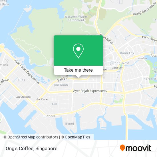 Ong's Coffee map