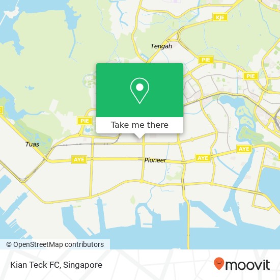 Kian Teck FC, Kian Teck Ave Singapore地图