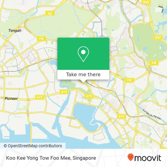 Koo Kee Yong Tow Foo Mee, Jurong Town Hall Rd Singapore map