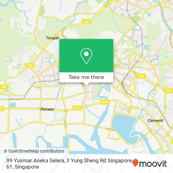 99 Yusmar Aneka Selera, 3 Yung Sheng Rd Singapore 61 map