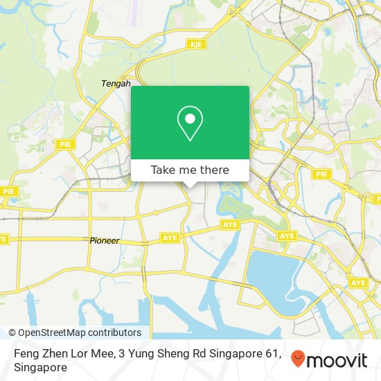 Feng Zhen Lor Mee, 3 Yung Sheng Rd Singapore 61地图