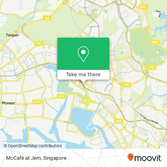 McCafé at Jem, Jurong East St 12 Singapore map