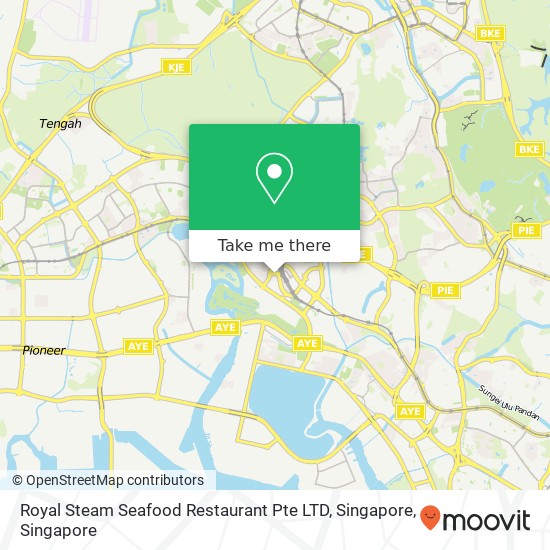 Royal Steam Seafood Restaurant Pte LTD, Singapore map