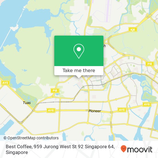 Best Coffee, 959 Jurong West St 92 Singapore 64 map