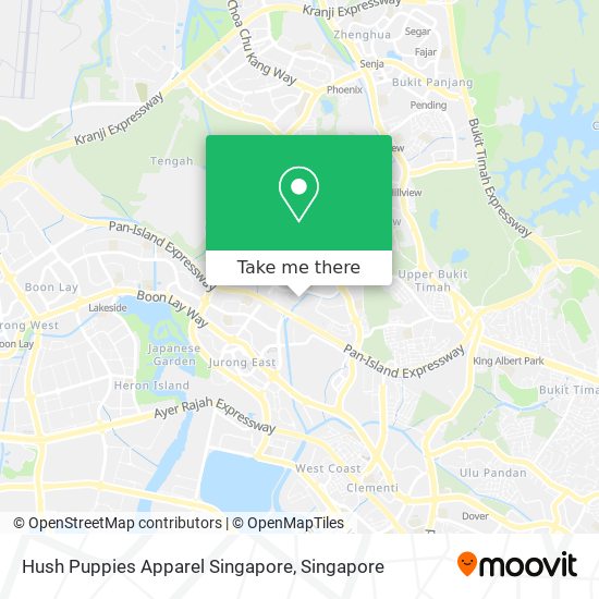 Hush Puppies Apparel Singapore map