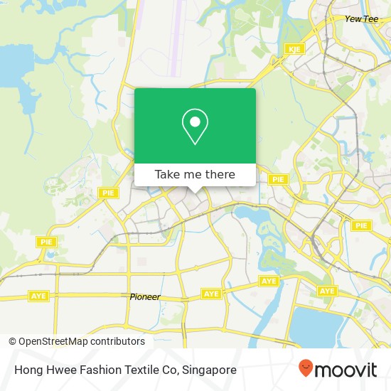 Hong Hwee Fashion Textile Co, 221 Boon Lay Pl Singapore 64 map