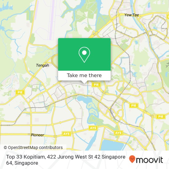 Top 33 Kopitiam, 422 Jurong West St 42 Singapore 64地图