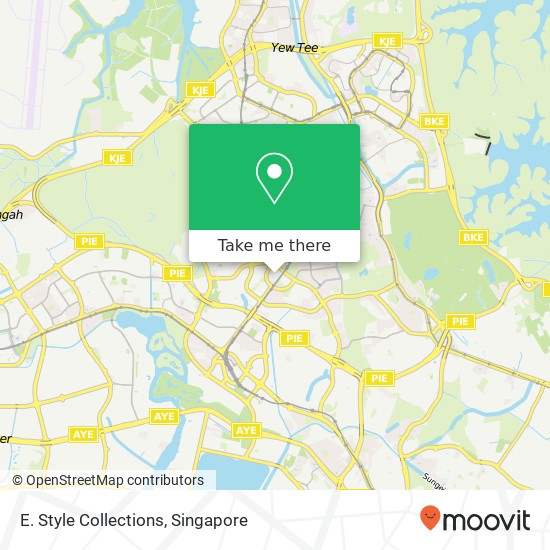 E. Style Collections, 1 Bukit Batok Central Link Singapore 65 map