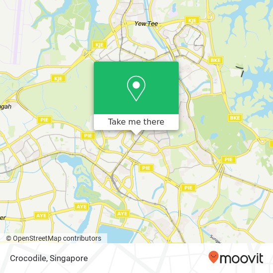 Crocodile, 1 Bukit Batok Central Link Singapore 65 map