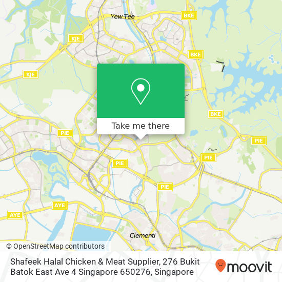 Shafeek Halal Chicken & Meat Supplier, 276 Bukit Batok East Ave 4 Singapore 650276 map