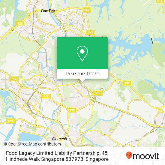 Food Legacy Limited Liability Partnership, 45 Hindhede Walk Singapore 587978 map