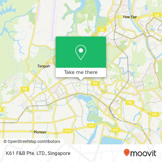 K61 F&B Pte. LTD., 429 Jurong West Ave 1 Singapore 640429 map