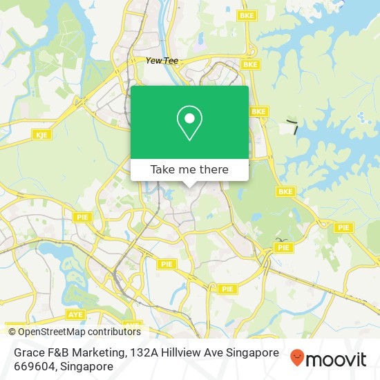 Grace F&B Marketing, 132A Hillview Ave Singapore 669604 map