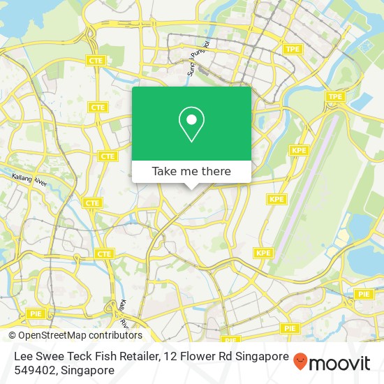 Lee Swee Teck Fish Retailer, 12 Flower Rd Singapore 549402地图