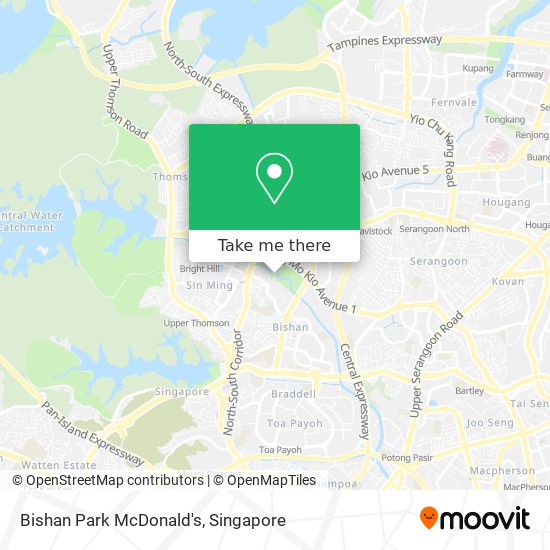 Bishan Park McDonald's地图