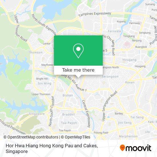Hor Hwa Hiang Hong Kong Pau and Cakes map