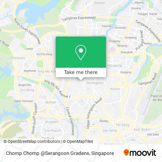 Chomp Chomp @Serangoon Gradens地图