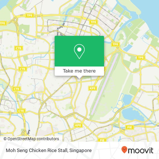 Moh Seng Chicken Rice Stall, 10 Hougang Ave 7 Singapore map