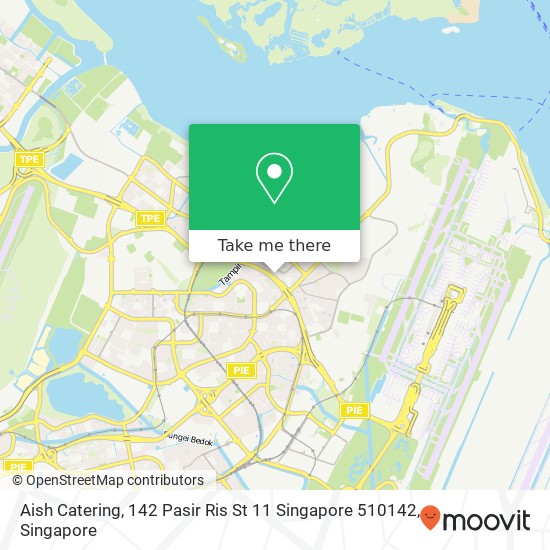 Aish Catering, 142 Pasir Ris St 11 Singapore 510142地图