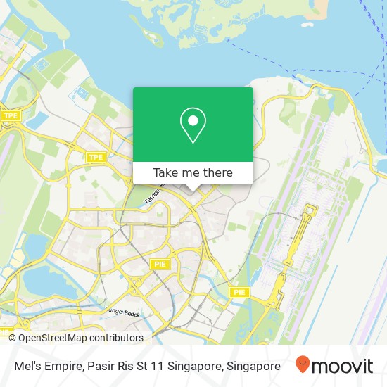 Mel's Empire, Pasir Ris St 11 Singapore map