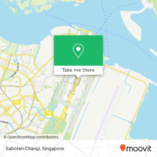 Saboten-Changi, Airport Blvd Singapore 81 map