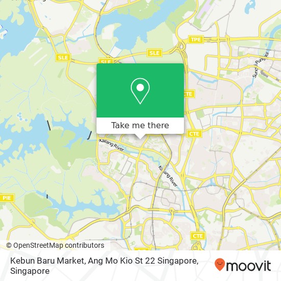 Kebun Baru Market, Ang Mo Kio St 22 Singapore map
