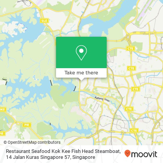 Restaurant Seafood Kok Kee Fish Head Steamboat, 14 Jalan Kuras Singapore 57地图