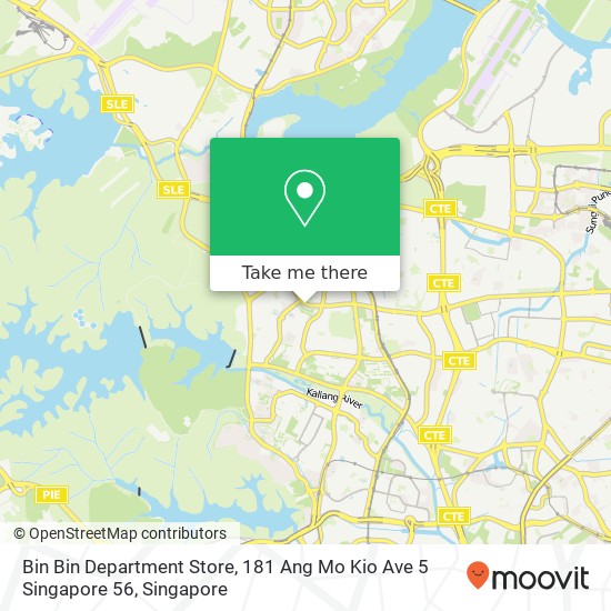 Bin Bin Department Store, 181 Ang Mo Kio Ave 5 Singapore 56 map