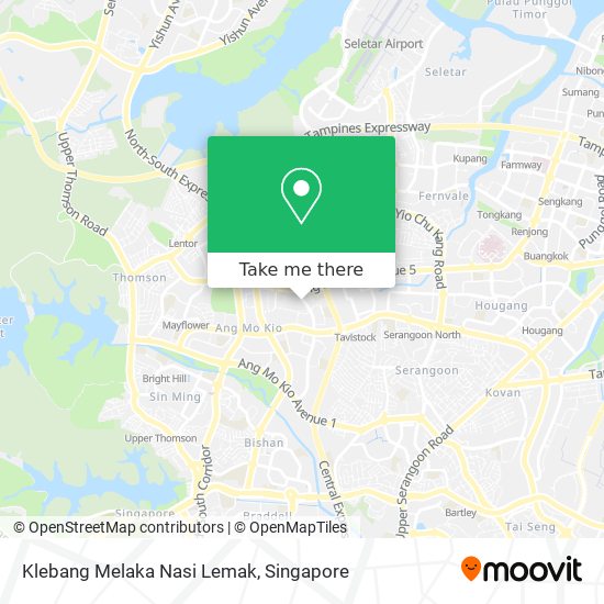 Klebang Melaka Nasi Lemak map