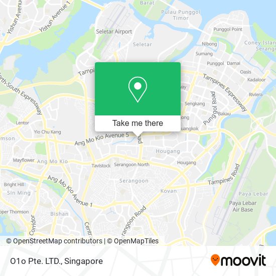O1o Pte. LTD., 7030 Ang Mo Kio Ave 5 Singapore 569880地图