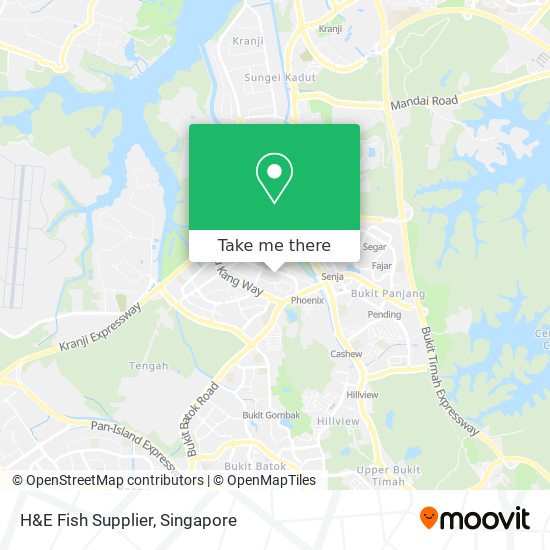 H&E Fish Supplier map